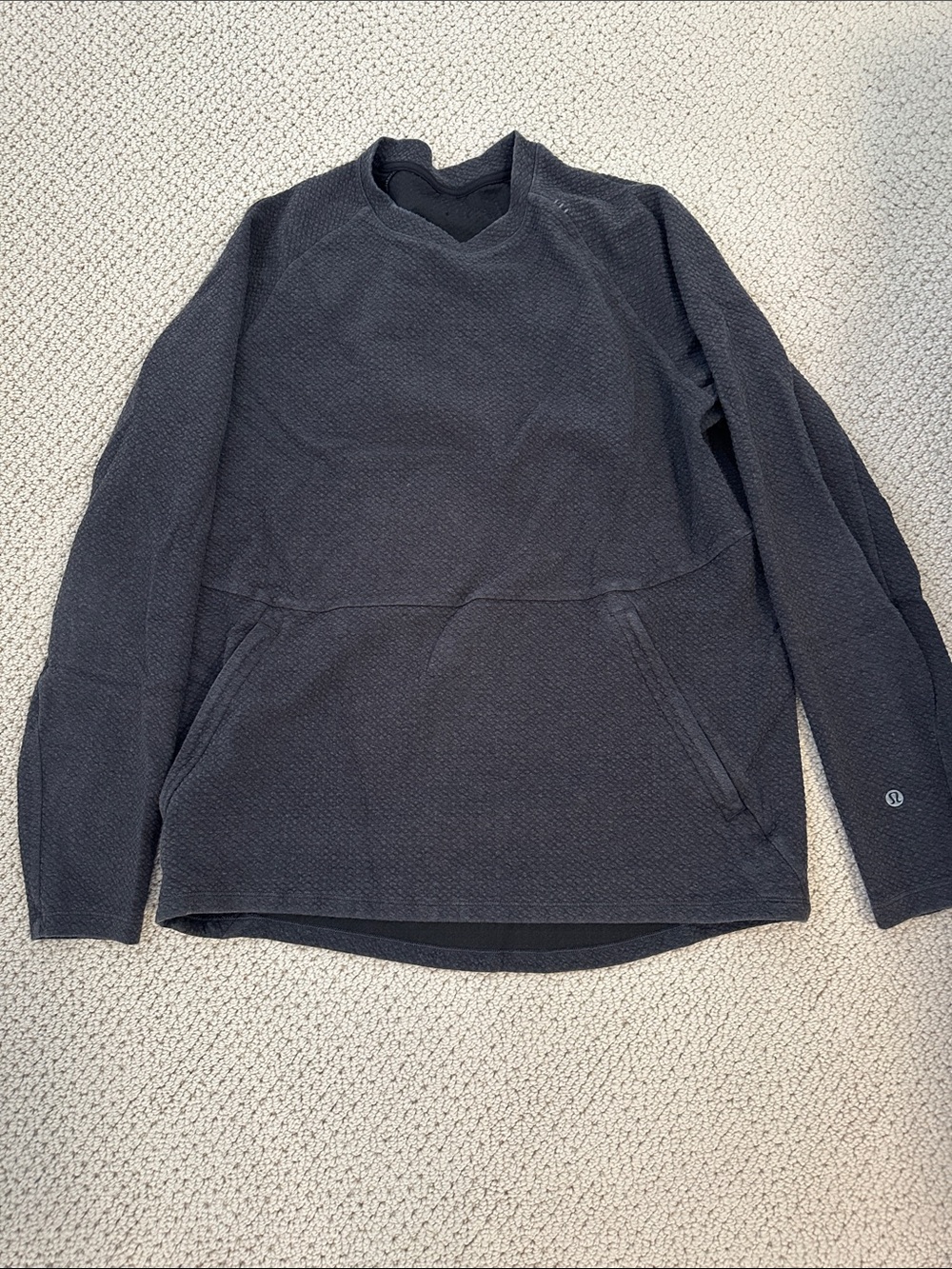 lululemon athletica Men's Black Crewneck Pullover Sweater